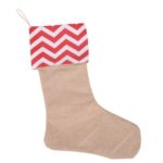 30 x 45cm Festive Burlap Christmas Stocking Socks