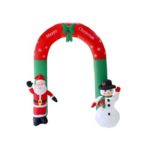 240cm Inflatable Santa Claus Snowman Arch Christmas Decor – US/EU Plug