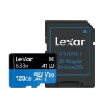 Lexar 633x 128GB Micro SD Card with SD Adapter 95M/s