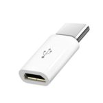 10PCs USB-C to Micro USB Adapter Syncing and Charging Connector – White