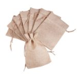 20Pcs Linen Gift Bag Jewelry Pouch Burlap Bags with Drawstring