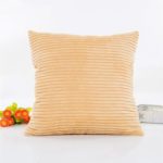 2PCs Comfy Solid Color Rib Cushion Cover Pillowcase – 45 x 45 cm