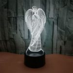 3W Multi-Color Acrylic Angel Night Light with Remote Controller