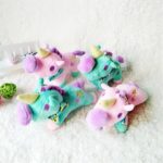 4PCs Cute Plush Unicorn Hanging Stuffed Toy – 18 cm
