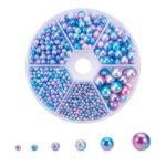 Assorted Undrilled Plastic Pearl Beads for DIY Crafts & Decoration