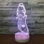 Creative Cute Mermaid Pattern 7-Color Changes Night Light