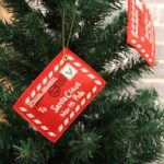 12 PCs Felt Envelopes to Santa Claus Christmas Tree Hanging Ornaments Decor