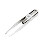 Stainless Steel Eyebrow Tweezer Make up Beauty Tool with LED Light