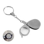 10x Foldable Pocket Magnifier with Keychain for Coin Jewelry Diamond
