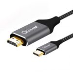 QGeeM 1.8m USB-C to HDMI 4K Adapter Cable for Huawei Mate 20 MacBook Pro