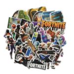 50PCs Fortnite Games Graffiti-art Stickers for Suitcase Scooter Skateboard Car – Random Delivery