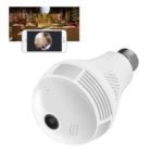 LED Lightbulb Wireless IP Camera 960P Panoramic FishEye Home Security Camera 360 Degree Night Vision Motion Detection
