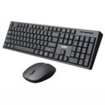Ajazz A2080i Wireless Keyboard Mouse Set Mute Lightweight Waterproof Portable – Black