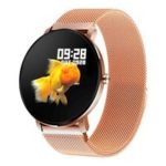 Makibes K9 Smartwatch Blood Oxygen Monitor 1.3 Inch IPS Screen IP68 Heart Rate Fitness Tracker – Gold