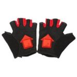 LED Intelligent Turn Light-emitting Cycling Gloves Outdoor Sports Shock Absorbing Gloves Size M – Black