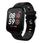 Makibes K10 Smartwatch Remote Camera 1.3 Inch Screen IP68 Water Resistant Heart Rate Blood Pressure Monitor – Black