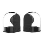 OVEVO D18 3D Magnet Bluetooth 4.2 Speakers 1 in 2 Outdoor Waterproof HiFi Phone PC Speaker – Black