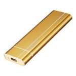 STmagic SPT30 Plus 128GB Mini Portable NVME SSD USB3.1 To Type-C Solid State Drive Read Speed 1810MB/s – Gold