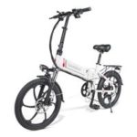 Samebike 20LVXD30 Portable Folding Smart Electric Moped Bike 350W Motor Max 35km/h 20 Inch Tire – White