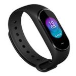 Xiaomi Hey Plus Smart Bracelet 0.95 Inch AMOLED Color Screen Built-in Multifunction Heart Rate Monitor 5ATM Water Resistant 18 Days Standby – Black