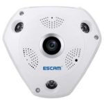 New 
                        
                            ESCAM QP180 Shark WiFi Network Camera 960P 1.3MP H.264 Compression Night Vision Monitor supports VR