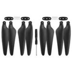 2Pair Quick Release Foldable CW CCW Propeller Screwdriver Spare Parts Set For Hubsan H117S Zino RC Drone  – Black