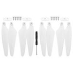 2Pair Quick Release Foldable CW CCW Propeller Screwdriver Spare Parts Set For Hubsan H117S Zino RC Drone  – White