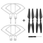 Propeller Guard Quick Release Foldable Propeller With Screwdriver Spare Parts Set For Hubsan H117S Zino RC Drone – White