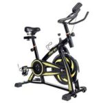 New 
                        
                            Merax Indoor Cycling Exercise Bike With Multi-functional Digital LCD Monitor And Water Bottle Holder – Yellow