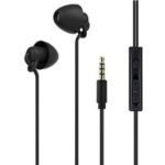 New 
                        
                            3.5mm Wired Sleep Earphones Silicone Noise Cancelling HD Microphone