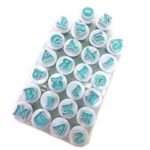 New 
                        
                            26 PCS Cookie Cake Mold English Letters Biscuit  Decorative Cutting Die Baking Mold – Blue And White