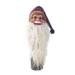New 
                        
                            Christmas Supplies Silicone Wine Bottle Mouth Decoration Santa Claus Head Christmas Tree Ornament – Red