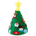 New 
                        
                            1Set DIY Felt Christmas Tree New Year Ornaments Wall Hanging Xmas Gifts Decoration – Green