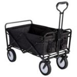 New 
                        
                            Flieks Foldable Hand Cart Transporter Beach Trolley Garden Trailer 360 Degree Rotatable – Black