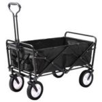New 
                        
                            LIFE CARVER Garden Cart Foldable Pull Wagon Hand Transport Cart – Black
