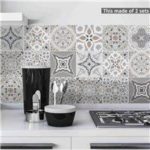 New 
                        
                            10PCS Tile And Self-Sticking DIY Kitchen Bathroom Home Wall Sticker Wallpaper
