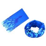 New 
                        
                            Outdoor Sports Magic Scarf Bicycle Riding Headband Soft Breathable Stain Resistant Design – Blue Fire