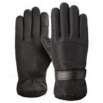 New 
                        
                            Winter Warm Non-slip Outdoor Velcro Ski Gloves Breathable Waterproof Material – Black