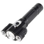 New 
                        
                            Multifunctional Outdoor Rechargeable LED Flashlight 1800 Lumens T6 Lamp Beads 4 Modes – Black