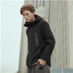 New 
                        
                            90FUN Smart Temperature Control Down Jacket Goose Feather Fast Heating Coat Waterproof Washable Size S From Xiaomi Youpin – Black