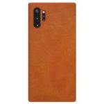 New 
                        
                            NILLKIN Protective Leather Phone Case For Samsung Galaxy Note 10+ / Note 10+ 5G Smartphone – Brown