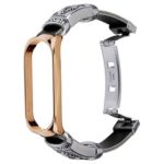 New 
                        
                            Metal Retro Replacement Strap With Butterfly Buckle For Xiaomi Mi Band 4 Smart Bracelet Black Leather Metal Frame – Rose Golden