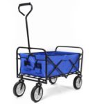 New 
                        
                            Merax Foldable Hand Cart 150kg Capacity Canvas Fabric Utility Wagon – Blue