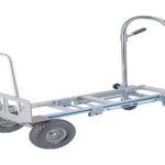 New 
                        
                            2143B Folding Trolley Cart 770lbs Capacity Portable 3-in-1 Trolley – Silver