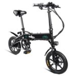 New 
                        
                            FIIDO D1 Folding Electric Moped Bike City Bike Commuter Bike Three Riding Modes 14 Inch Tires 250W Motor 25km/h 10.4Ah Lithium Battery 40-55KM Range – Black