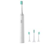 New 
                        
                            3pcs Replacement Toothbrush Head + Xiaomi Mijia T300 MES602 Sonic Electric Toothbrush 700mAh Battery Rechargeable IPX7 Waterproof  – White