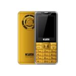 New KUMI Mi1 With Infrared Thermometer Function Phone Global Version 2.4 Inch TFT Screen 32MB RAM 32MB ROM 1700mAh Battery Dual SIM Dual Standby One Key SOS  – Gold