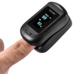New Portable Fingertip Oximeter Blood Oxygen Heart Rate Monitor LCD Display Home Physical Health Oximeter – Black