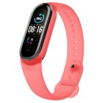 New Replacement Silicon Bracelet Strap Band for Xiaomi Mi Band 5 – Red