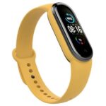 New Replacement Silicon Bracelet Strap Band for Xiaomi Mi Band 5 – Yellow